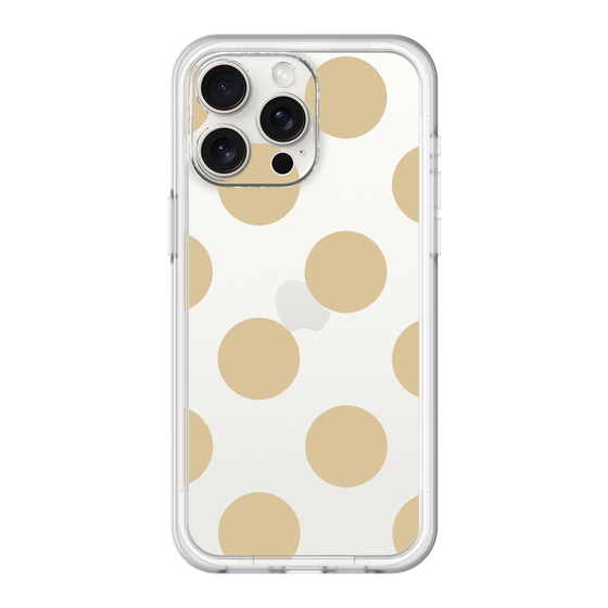 スリムプロテクションプレミアムケース［ シンプルドット - Beige ］