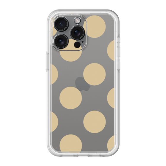 スリムプロテクションプレミアムケース［ シンプルドット - Beige ］