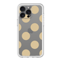 スリムプロテクションプレミアムケース［ シンプルドット - Beige ］