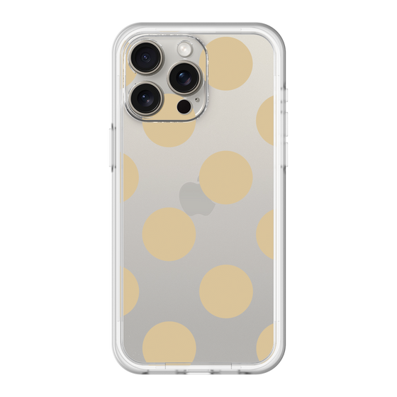 スリムプロテクションプレミアムケース［ シンプルドット - Beige ］