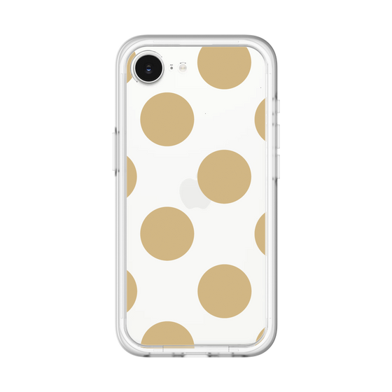 スリムプロテクションプレミアムケース［ シンプルドット - Beige ］