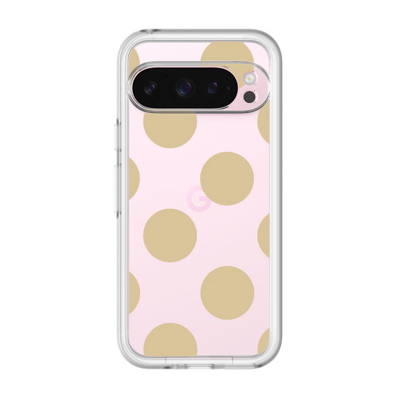 スリムプロテクションプレミアムケース［ シンプルドット - Beige ］