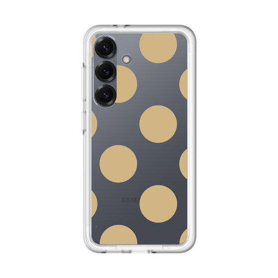 スリムプロテクションプレミアムケース［ シンプルドット - Beige ］