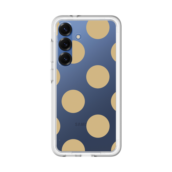 スリムプロテクションプレミアムケース［ シンプルドット - Beige ］