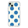スリムプロテクションプレミアムケース［ シンプルドット - Blue ］