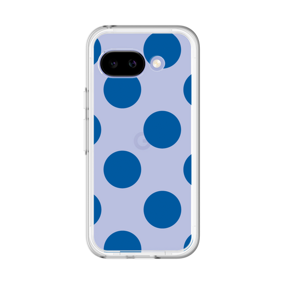スリムプロテクションプレミアムケース［ シンプルドット - Blue ］