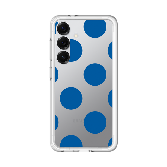 スリムプロテクションプレミアムケース［ シンプルドット - Blue ］