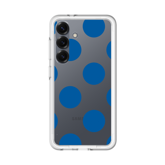 スリムプロテクションプレミアムケース［ シンプルドット - Blue ］