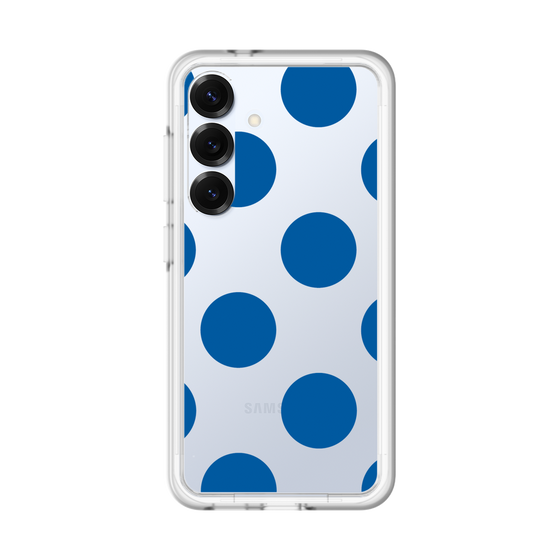 スリムプロテクションプレミアムケース［ シンプルドット - Blue ］