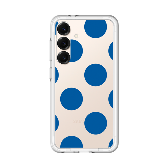 スリムプロテクションプレミアムケース［ シンプルドット - Blue ］