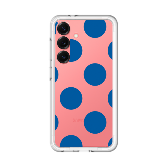 スリムプロテクションプレミアムケース［ シンプルドット - Blue ］