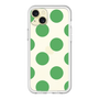 スリムプロテクションプレミアムケース［ シンプルドット - Green ］