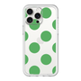 スリムプロテクションプレミアムケース［ シンプルドット - Green ］