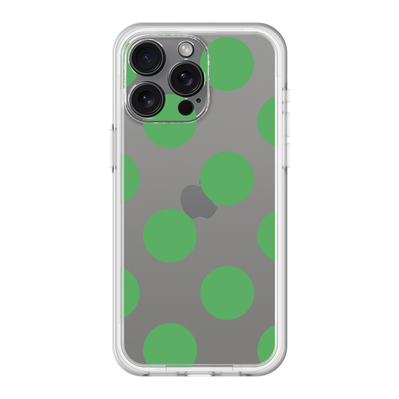スリムプロテクションプレミアムケース［ シンプルドット - Green ］