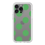 スリムプロテクションプレミアムケース［ シンプルドット - Green ］