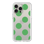 スリムプロテクションプレミアムケース［ シンプルドット - Green ］