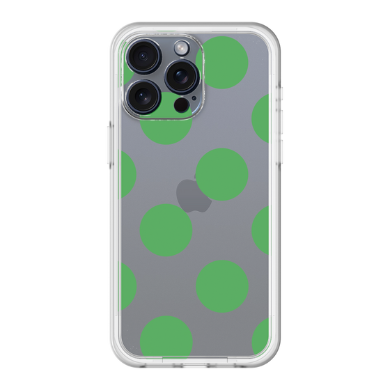 スリムプロテクションプレミアムケース［ シンプルドット - Green ］