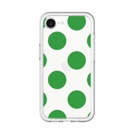 スリムプロテクションプレミアムケース［ シンプルドット - Green ］