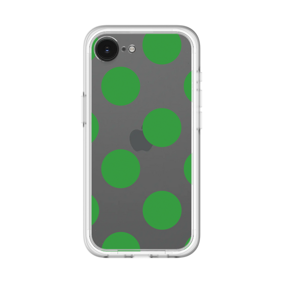スリムプロテクションプレミアムケース［ シンプルドット - Green ］