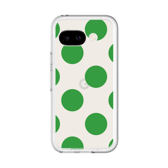 スリムプロテクションプレミアムケース［ シンプルドット - Green ］