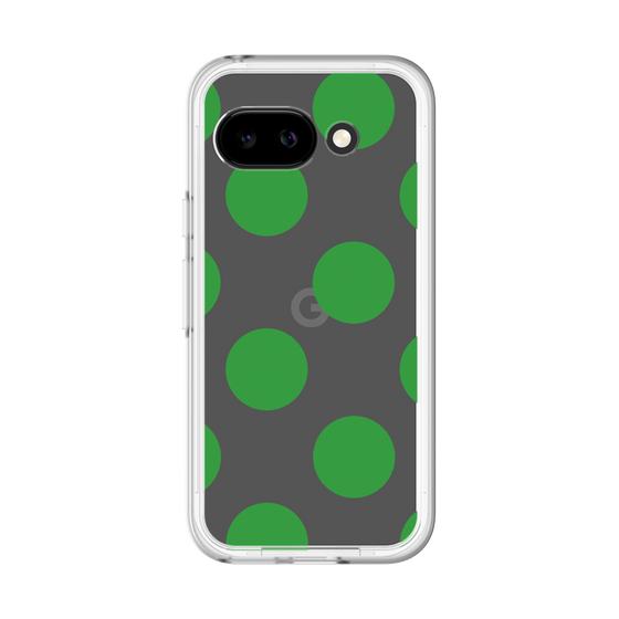 スリムプロテクションプレミアムケース［ シンプルドット - Green ］