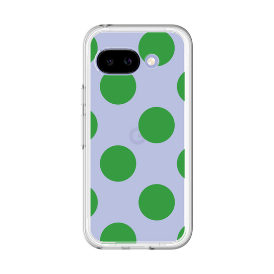 スリムプロテクションプレミアムケース［ シンプルドット - Green ］