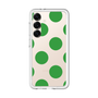 スリムプロテクションプレミアムケース［ シンプルドット - Green ］