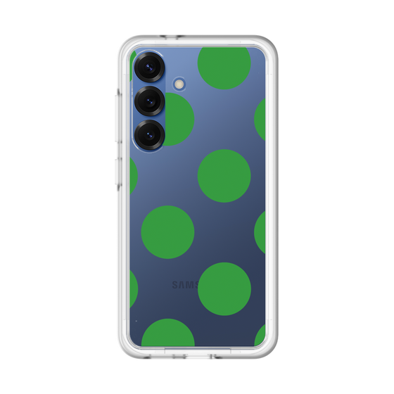 スリムプロテクションプレミアムケース［ シンプルドット - Green ］