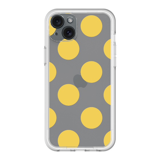 スリムプロテクションプレミアムケース［ シンプルドット - Yellow ］