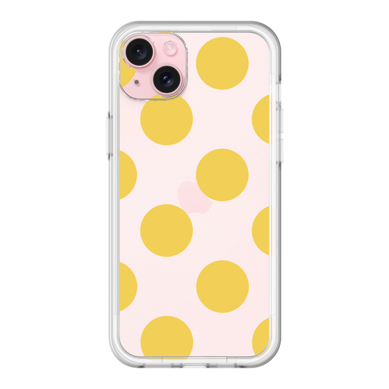 スリムプロテクションプレミアムケース［ シンプルドット - Yellow ］