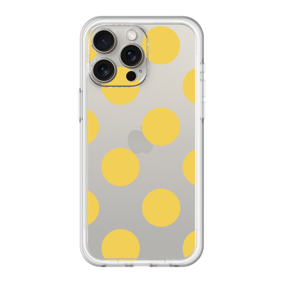 スリムプロテクションプレミアムケース［ シンプルドット - Yellow ］