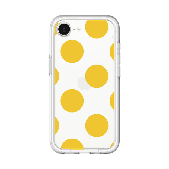 スリムプロテクションプレミアムケース［ シンプルドット - Yellow ］