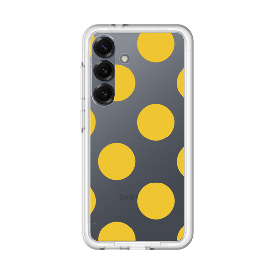 スリムプロテクションプレミアムケース［ シンプルドット - Yellow ］