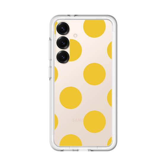 スリムプロテクションプレミアムケース［ シンプルドット - Yellow ］