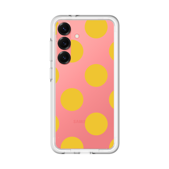 スリムプロテクションプレミアムケース［ シンプルドット - Yellow ］
