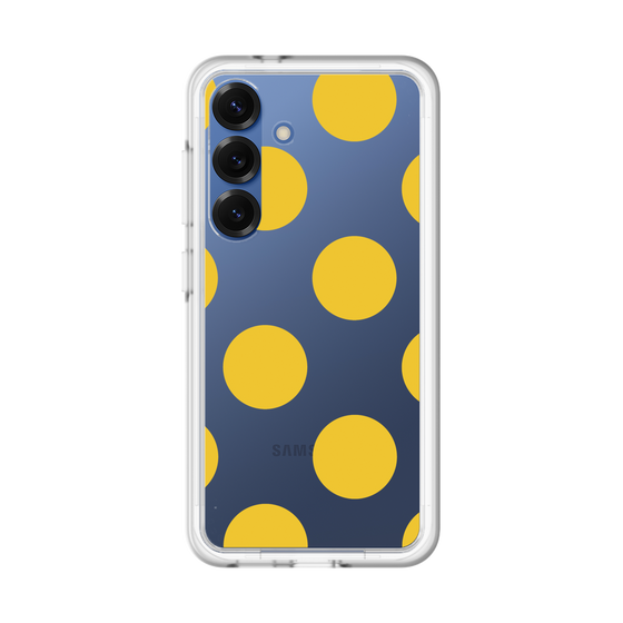 スリムプロテクションプレミアムケース［ シンプルドット - Yellow ］
