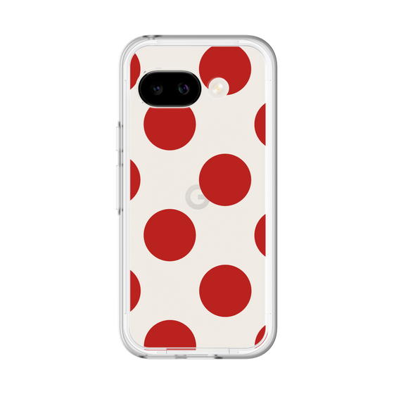 スリムプロテクションプレミアムケース［ シンプルドット - Red ］