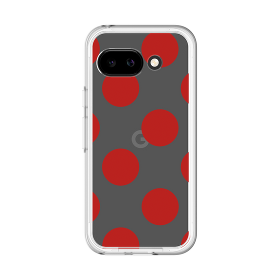 スリムプロテクションプレミアムケース［ シンプルドット - Red ］