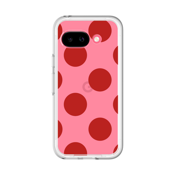 スリムプロテクションプレミアムケース［ シンプルドット - Red ］