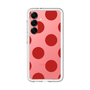 スリムプロテクションプレミアムケース［ シンプルドット - Red ］