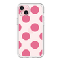 スリムプロテクションプレミアムケース［ シンプルドット - Pink ］