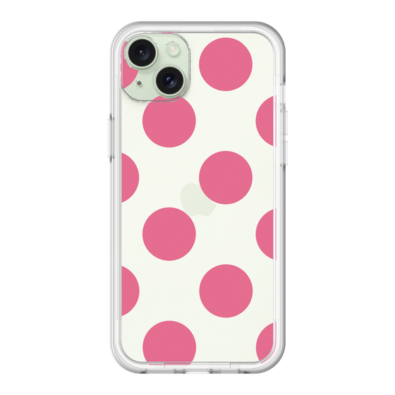 スリムプロテクションプレミアムケース［ シンプルドット - Pink ］