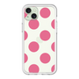 スリムプロテクションプレミアムケース［ シンプルドット - Pink ］