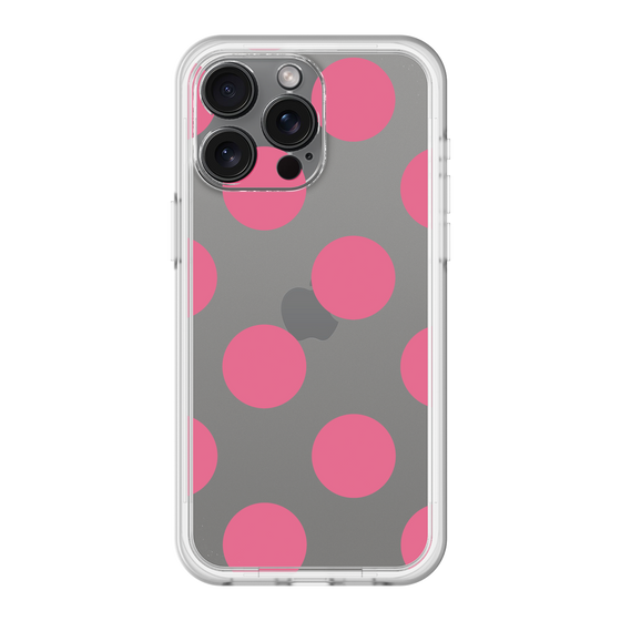 スリムプロテクションプレミアムケース［ シンプルドット - Pink ］