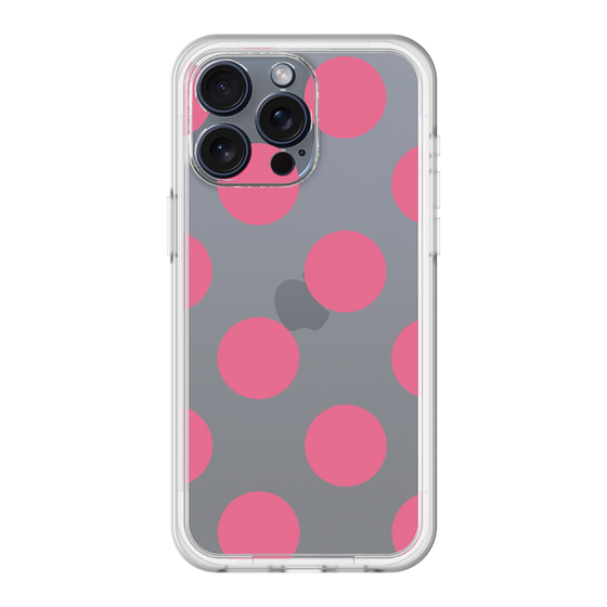 スリムプロテクションプレミアムケース［ シンプルドット - Pink ］