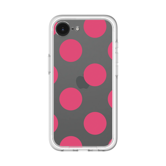 スリムプロテクションプレミアムケース［ シンプルドット - Pink ］