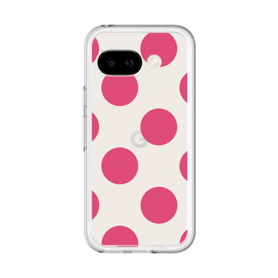 スリムプロテクションプレミアムケース［ シンプルドット - Pink ］