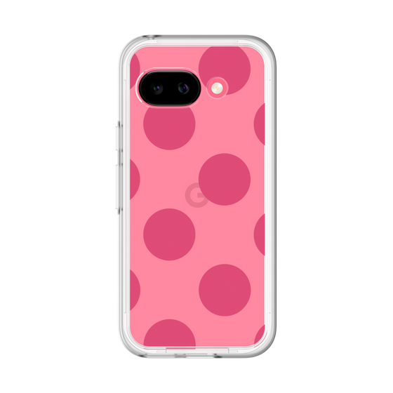 スリムプロテクションプレミアムケース［ シンプルドット - Pink ］