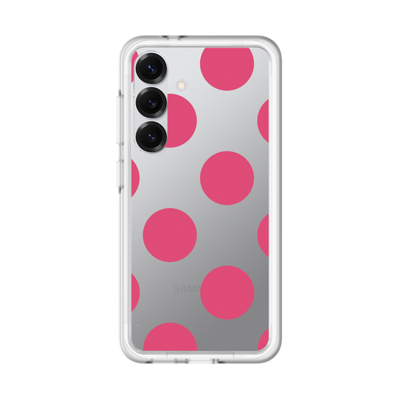 スリムプロテクションプレミアムケース［ シンプルドット - Pink ］