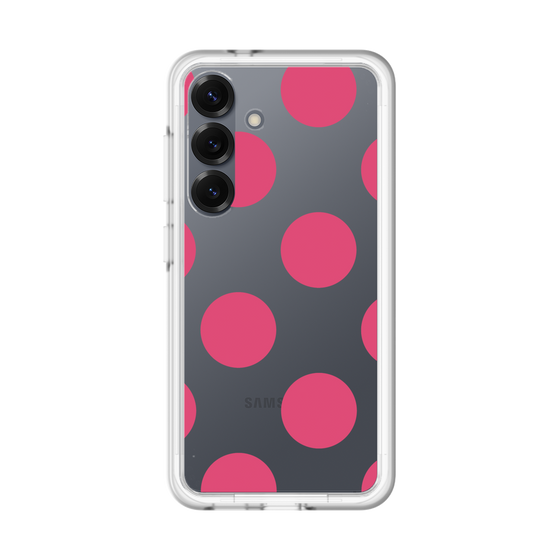 スリムプロテクションプレミアムケース［ シンプルドット - Pink ］